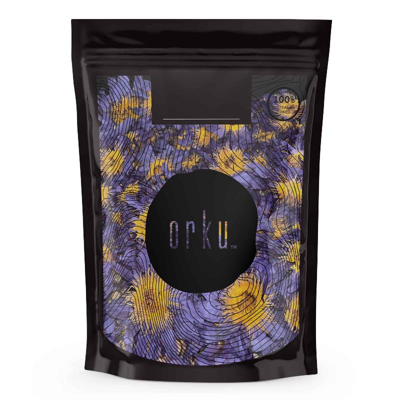 Orku 50G Dried Blue Lotus Flowers Whole Open Lily Nymphaea Caerulea