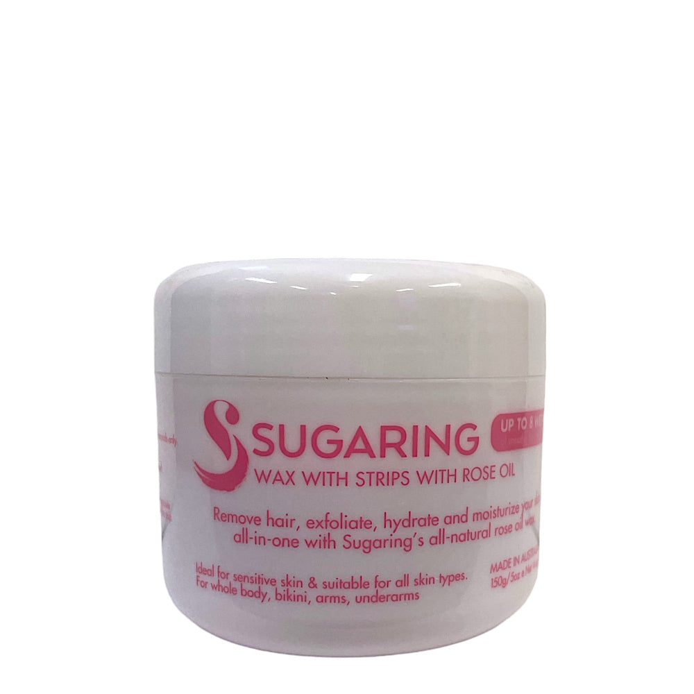 150G Sugaring Wax With Rose Oil Reusable Strips Home Hair Removal Kit