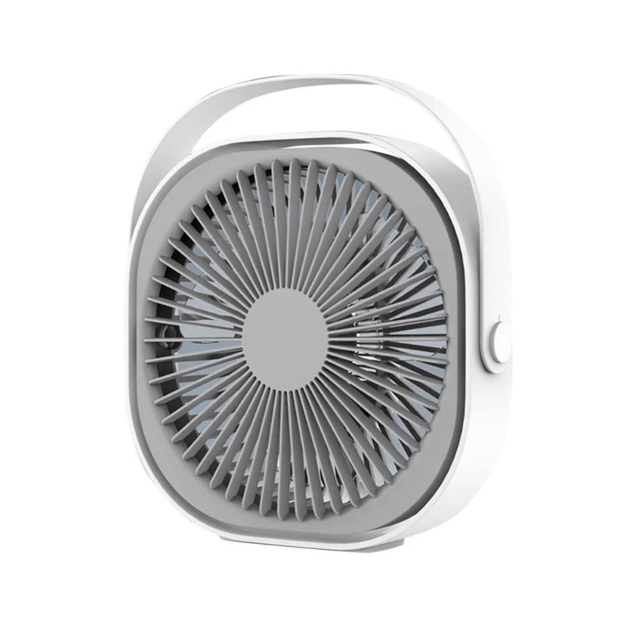 3 Speed Usb 20Cm Desktop Fan Quiet Portable Lightweight Rechargeable Cooler