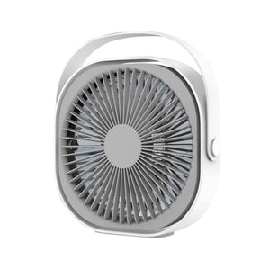 3 Speed Usb 20Cm Desktop Fan Quiet Portable Lightweight Rechargeable Cooler