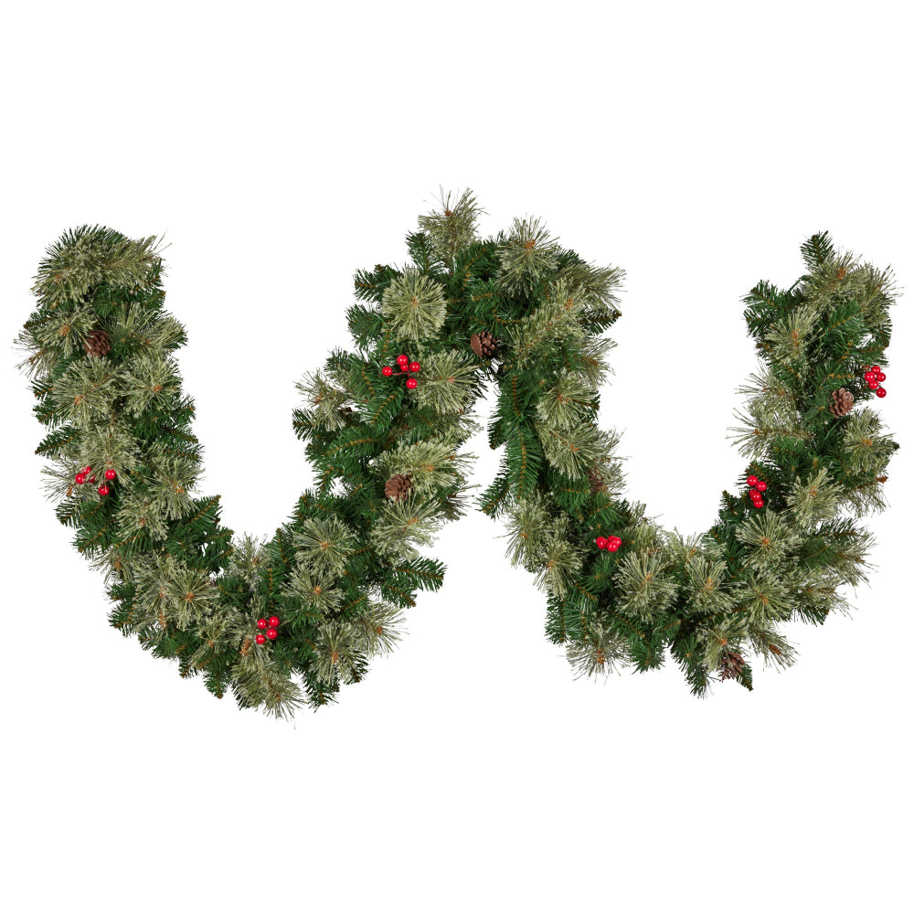 Klika 274Cm Bristle Berry Multicolour Pre Lit Christmas Garland