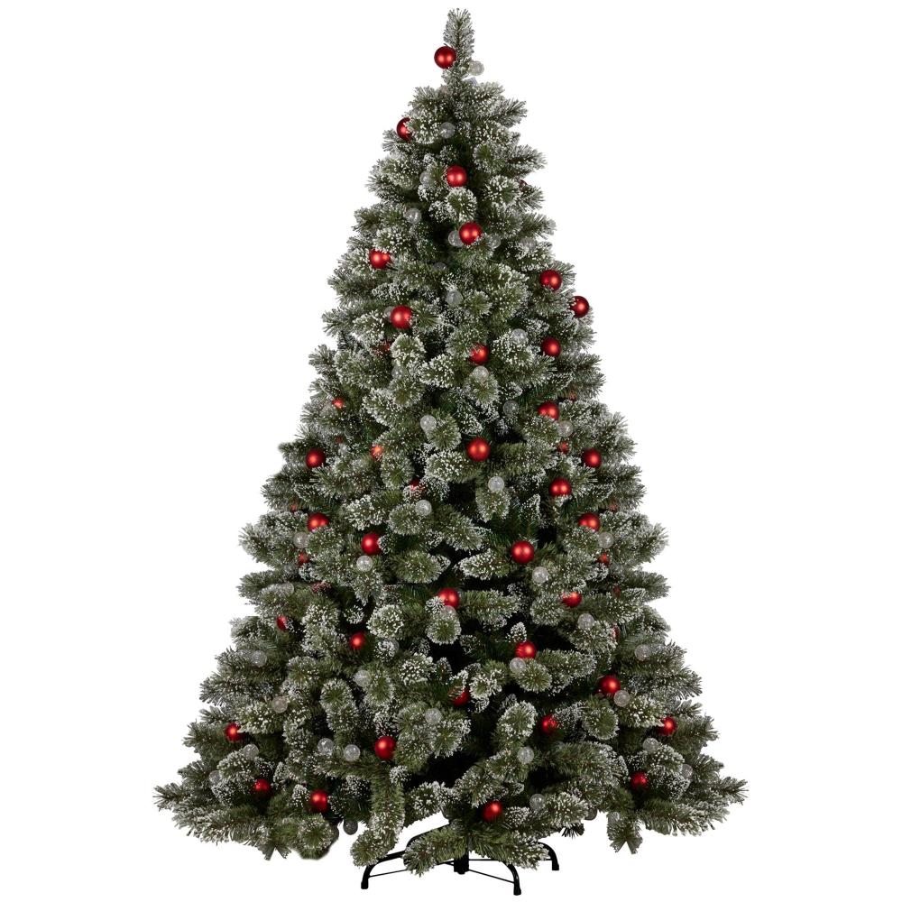 Swishmas Snowy Bristle 2.3M Multicolour Pre Lit Christmas Tree With 1587 Tips