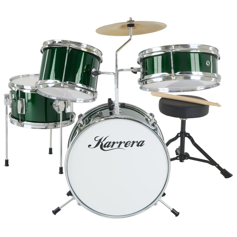 Karrera Children's 4Pc Drumkit Green