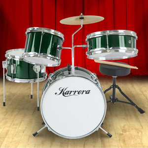 Karrera Children's 4Pc Drumkit Green