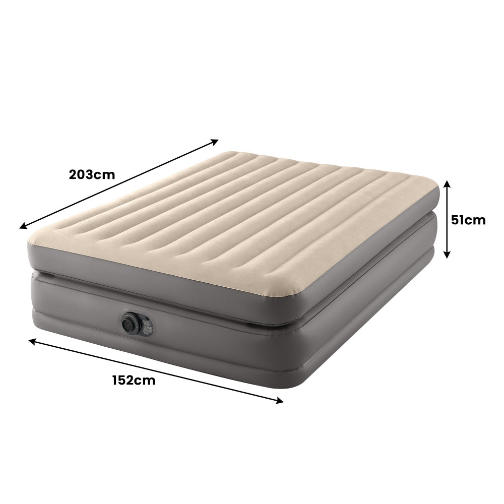 Intex Dura Beam Plus Queen Prime Comfort Elevated Air Mattress