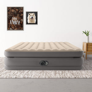 Intex Dura Beam Plus Queen Prime Comfort Elevated Air Mattress