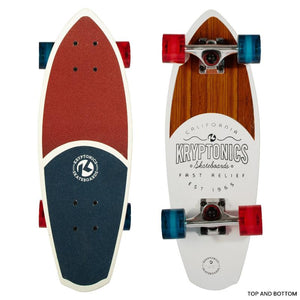 Bravo Sports Kryptonics 23 Inch Mini Fat Cruiser Board Liberty Blue