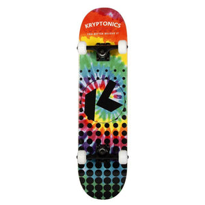 Kryptonics 31 Inch Star Series Complete Skateboard Rainbow Dot