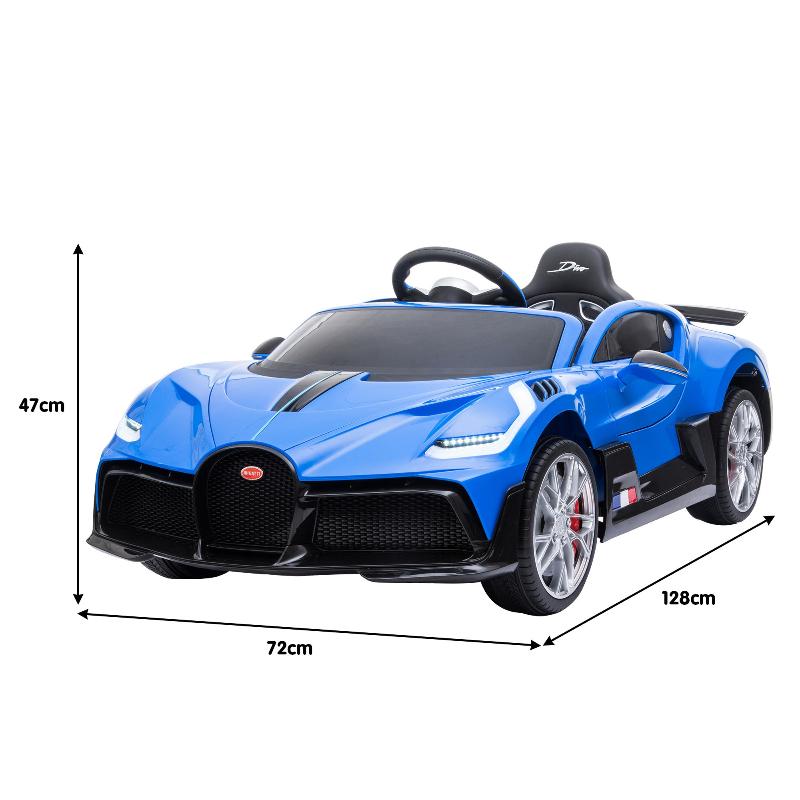 Kahuna Licensed Bugatti Divo Kids Electric Ride On Car Blue