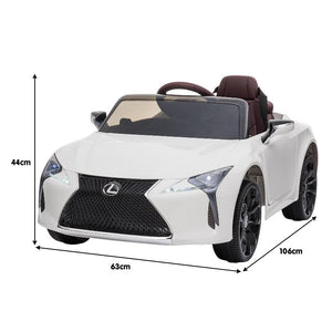 Kahuna Licensed Lexus Lc 500 Kids Electric Ride On Car White