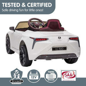 Kahuna Licensed Lexus Lc 500 Kids Electric Ride On Car White