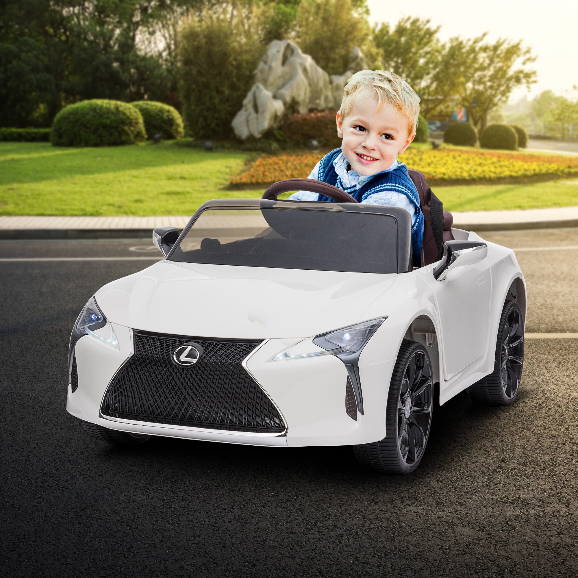 Kahuna Licensed Lexus Lc 500 Kids Electric Ride On Car White