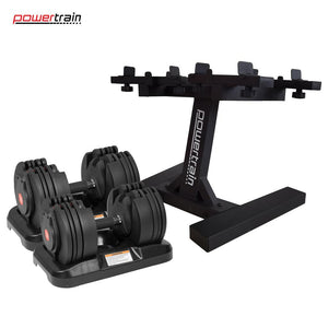 Powertrain Gen Gen2 Adjustable Dumbbell Set With Pro Stand X 20Kg (40Kg)