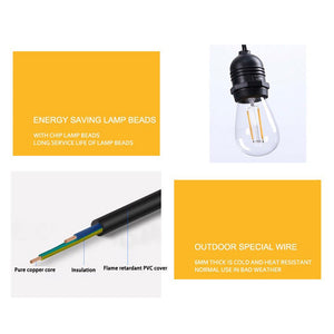 50M String Lights Kits Christmas Wedding Party Waterproof Outdoor
