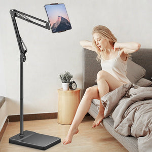 2023 New Vision Hands Free Floor Stand Adjustable Bed Clip Holder For Tablet Ipad Iphone 140Cm