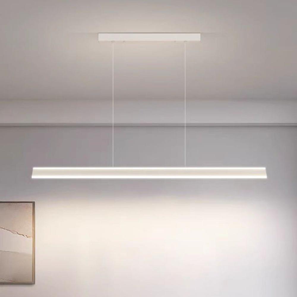 Modern Minimalist Trapezoid Pendant Light Adjustable Led Bar White