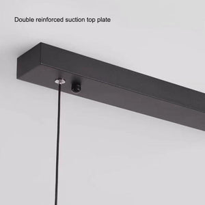 Modern Minimalist Trapezoid Pendant Light Adjustable Led Bar White