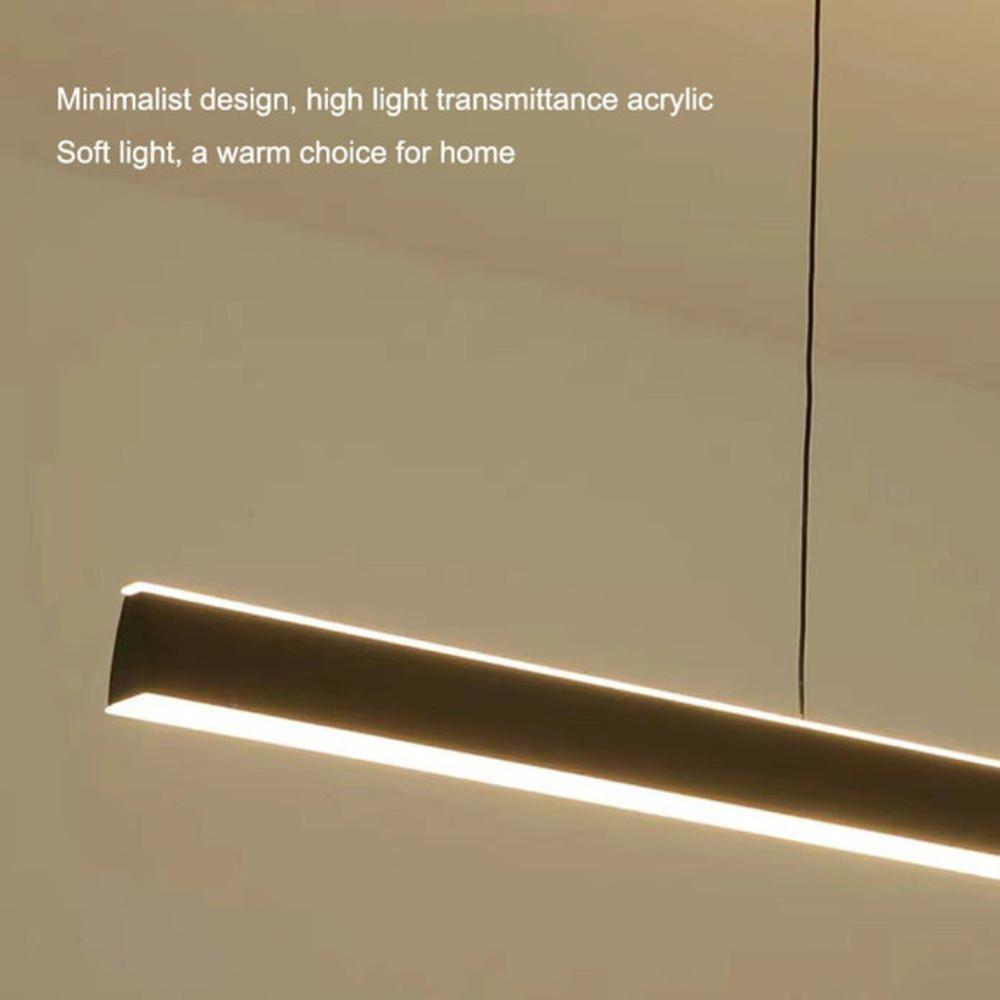 Modern Minimalist Trapezoid Pendant Light Adjustable Led Bar White