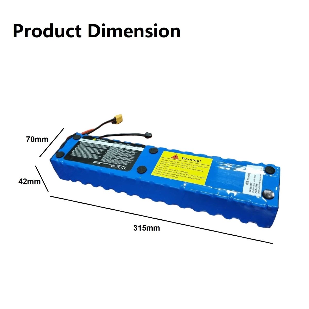 Ne1003 H Li Ion Battery Pack For 42V Ebike Bicycle Electric Scooter 7.8Ah 36V 350W