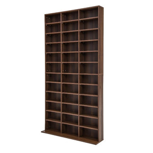 Adjustable Shelves Cd Dvd Bluray Media Book Storage Cupboard Espresso