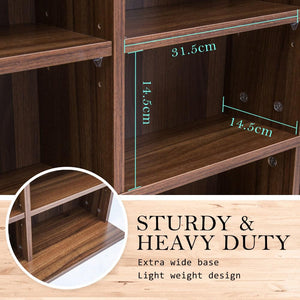 Adjustable Shelves Cd Dvd Bluray Media Book Storage Cupboard Espresso