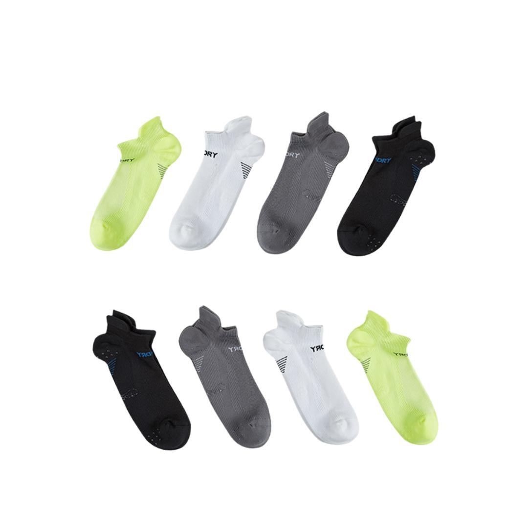 Rexy 8X Seamless Sport Sneakers Socks Small Non Slip Heel Tab Multi Colour