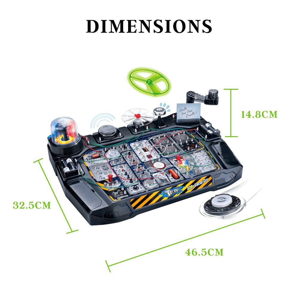 Kenisy Tronex 328+ Circuit City Stem Kit Toy For Kids Educational Learning Board