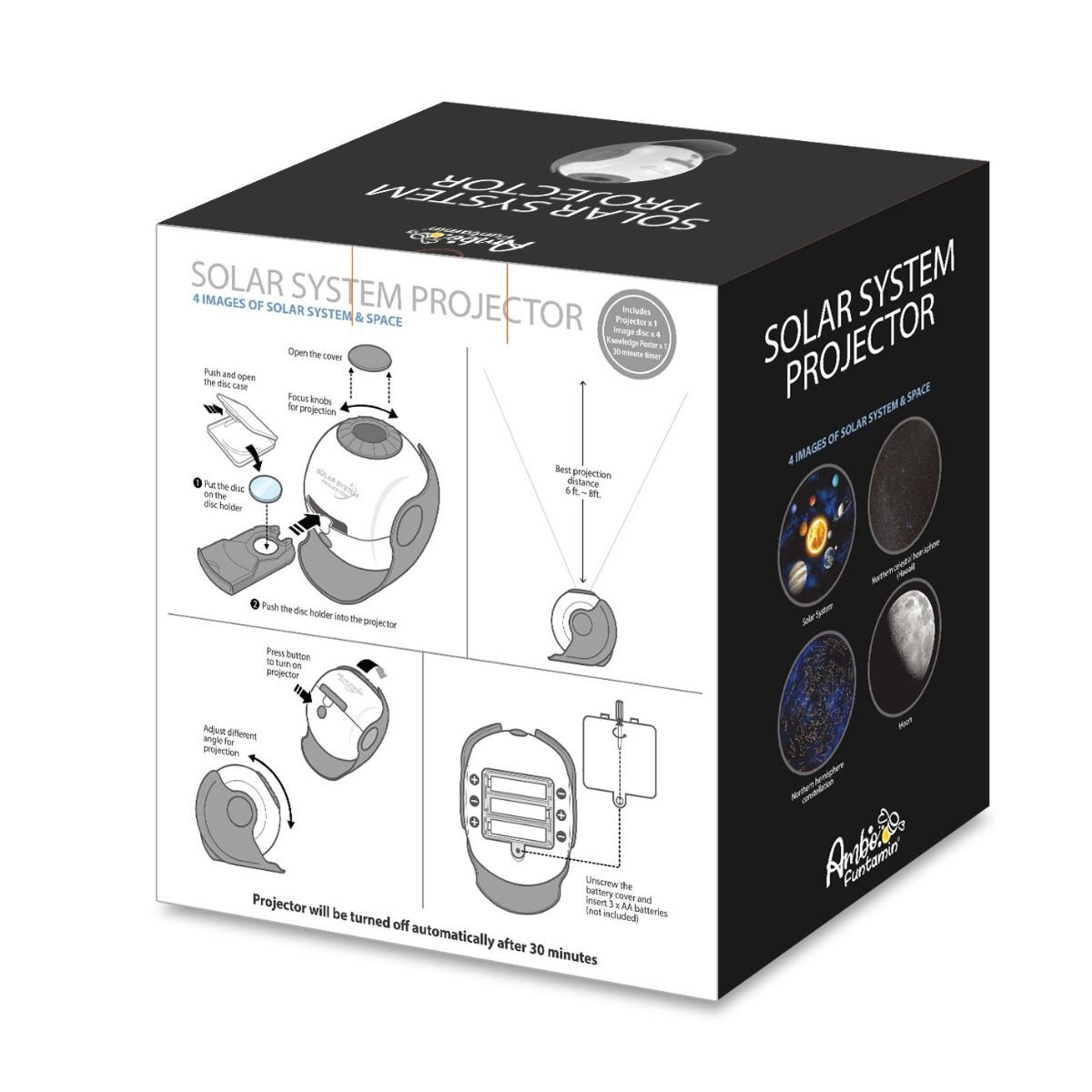 Solar System Star Light Projector Stem Toy Space Planet Moon Galaxy Night Lights