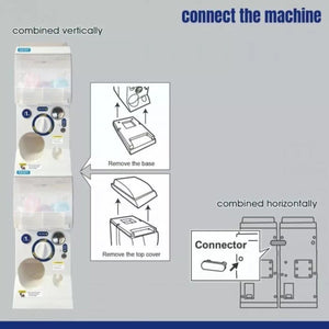 Gachapon Capsule Toy Vending Machine Lite Mini Collectible Dispenser Stackable White