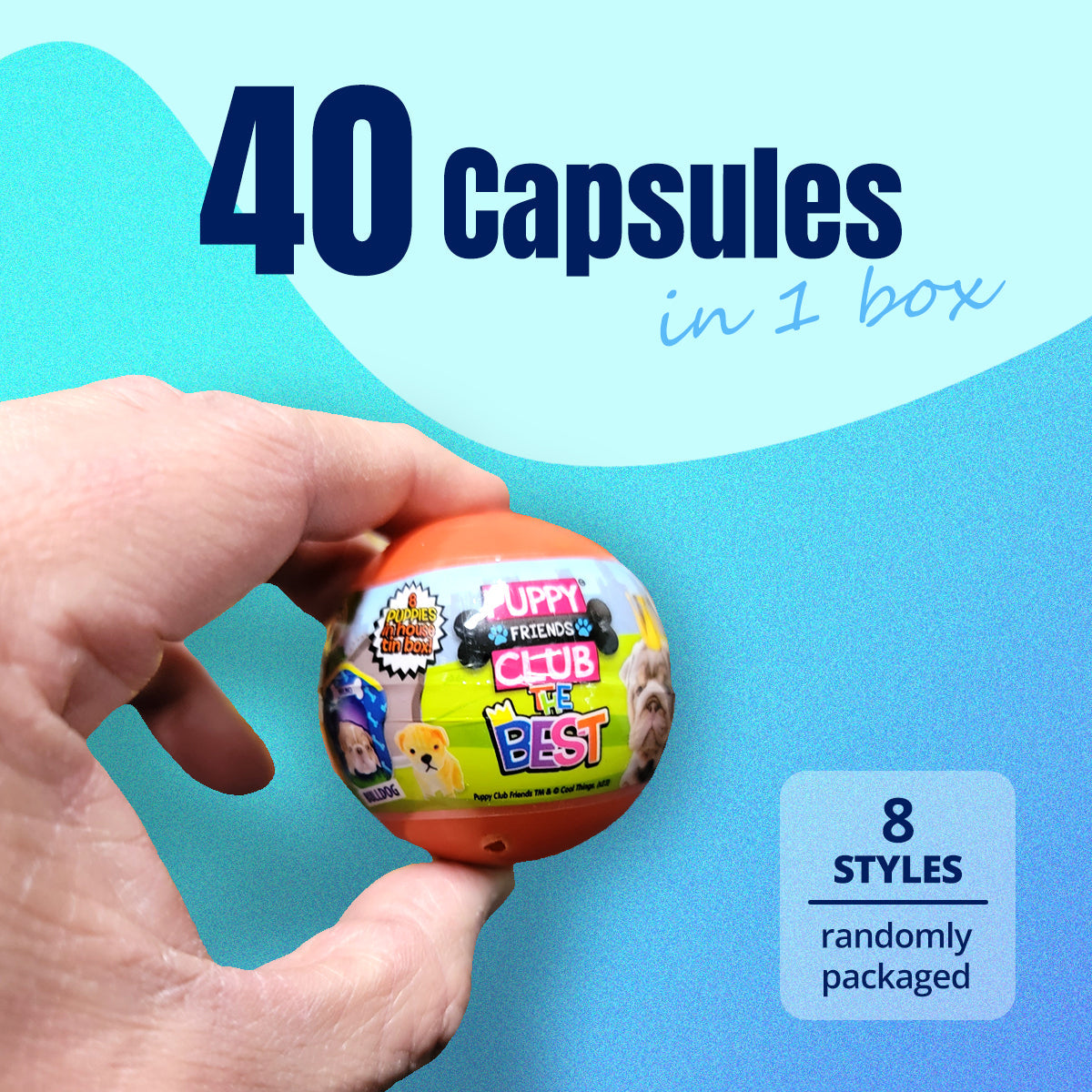 40X Puppy Club The Best Home Toy Capsules 50Mm Collectible Gacha In Display Box