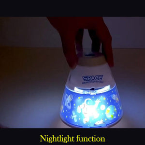 Space Capsule Projector Night Light Kids Stem Toy Planet