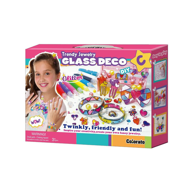 Colorato Trendy Jewellery Glass Art Deco Diy Craft Kit For Kids Painting Set