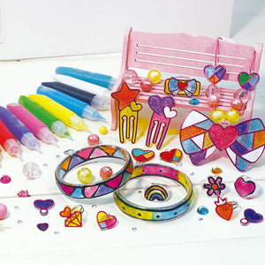 Colorato Trendy Jewellery Glass Art Deco Diy Craft Kit For Kids Painting Set