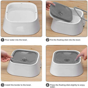 Yes4pets 1 X Medium Pet No Spill Feeder Bowl Dog Cat Puppy Slow Food Interactive Dish Dispenser