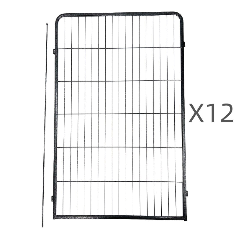 Yes4pets 12 Panel 120 Cm Heavy Duty Pet Dog Cat Rabbit Exercise Extension Playpen Puppy Fence