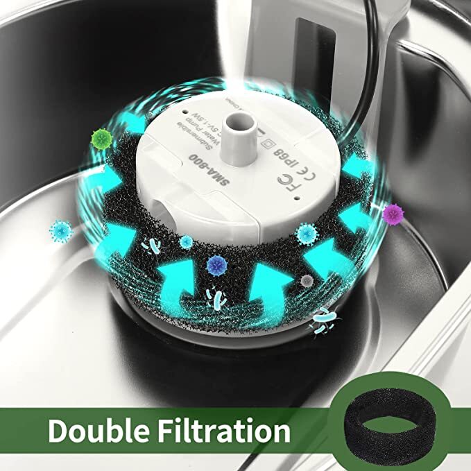 Yes4pets 16 X Pet Dog Cat Fountain Filter Replacement Activated Carbon Exchange Filtration System Automatic Water Dispen