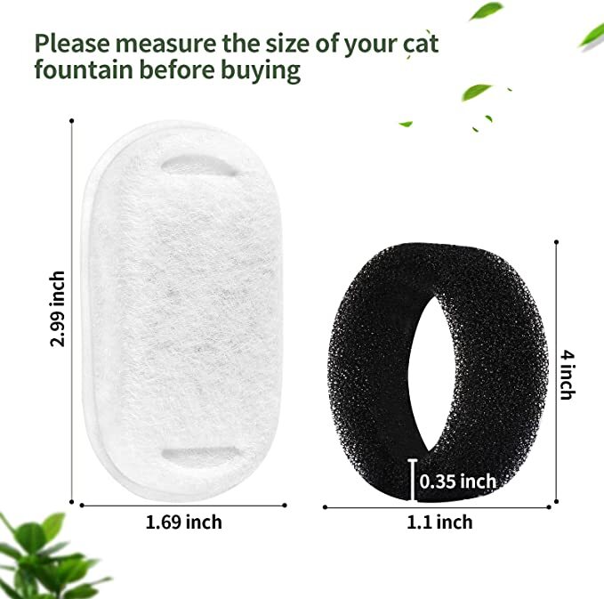 Yes4pets 16 X Pet Dog Cat Fountain Filter Replacement Activated Carbon Exchange Filtration System Automatic Water Dispen