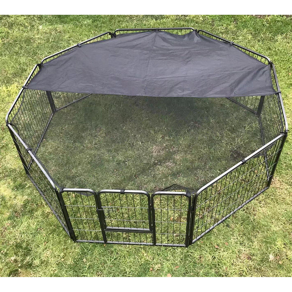 Yes4pets 60 Cm Heavy Duty Pet Dog Puppy Cat Rabbit Exercise Playpen Fence With Cover