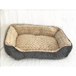 Large Washable Soft Pet Dog Cat Bed Cushion Mattress Grey