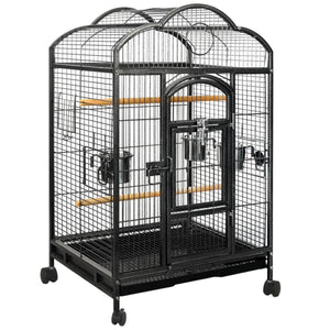 Yes4pets Bird Budgie Cage Parrot Aviary Carrier With Wheel