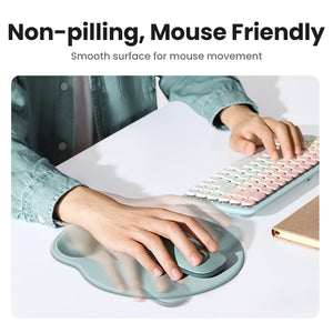 25243 Ergonomic Mouse Pad With Wrist Rest Green