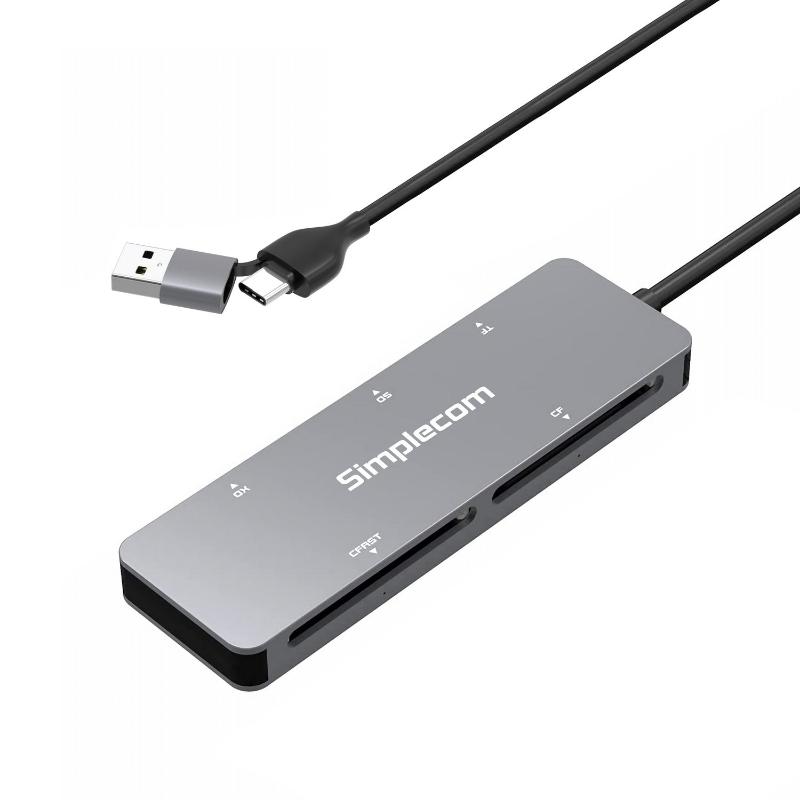 Simplecom Cr407 5 Slot Superspeed Usb 3.0 And To Cfast/Cf/Xd/Sd/Microsd Card Reader