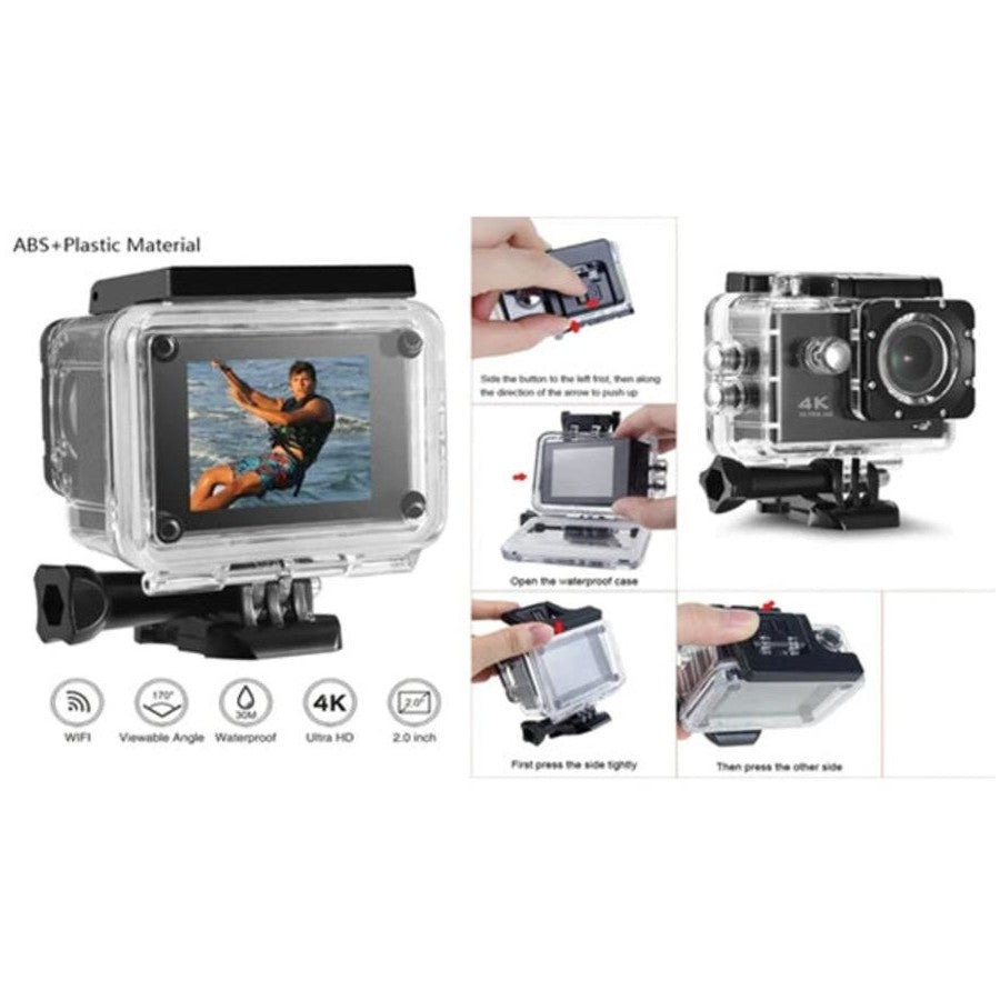 Bdi New Action Camera 4K Wifi Sports Dv Blue