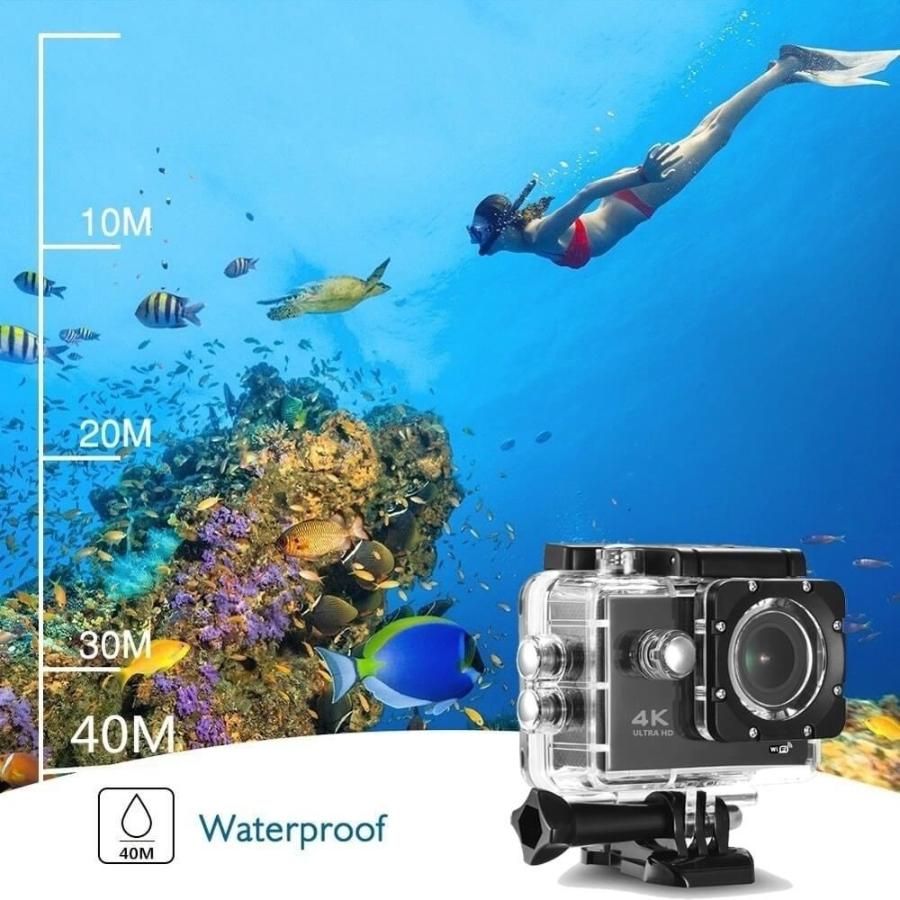 Bdi New Action Camera 4K Wifi Sports Dv Blue