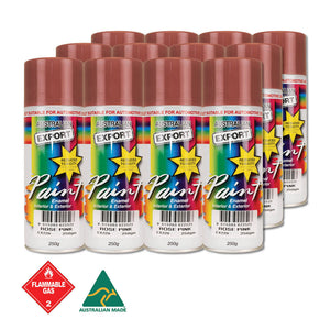 Australian Export 12Pk 250Gm Aerosol Spray Paint Cans[Colour: Rose Pink]