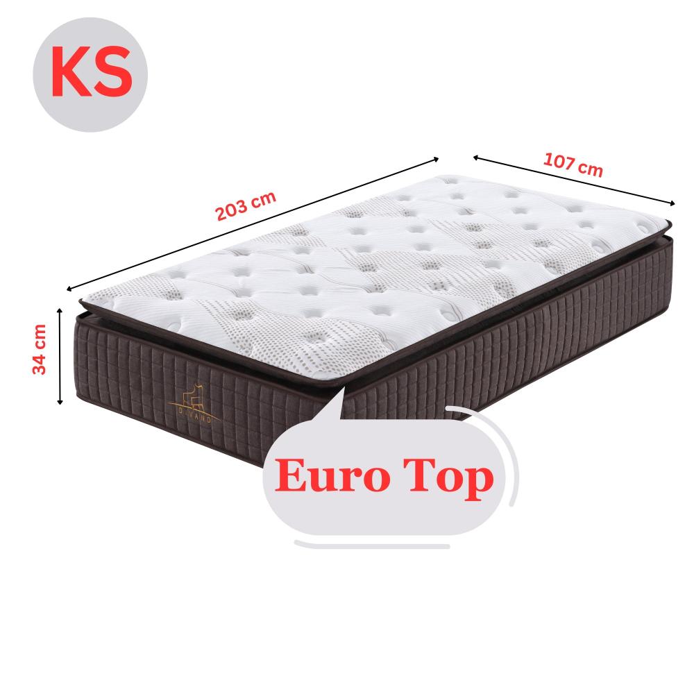 Luxe Dreams King Single 7 Zones Pocket Spring Premium Medium Feel 34Cm Mattress