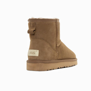 House Of Dasein Ugg Boots Genuine Australian Sheepskin Unisex Mini Classic Suede Olive Eu37