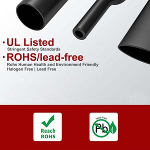 2M Polyolefin Shrink Tube 9/16" (14Mm) 2:1 Ratio Heat Tubing Sleeving Wrap Shrinking