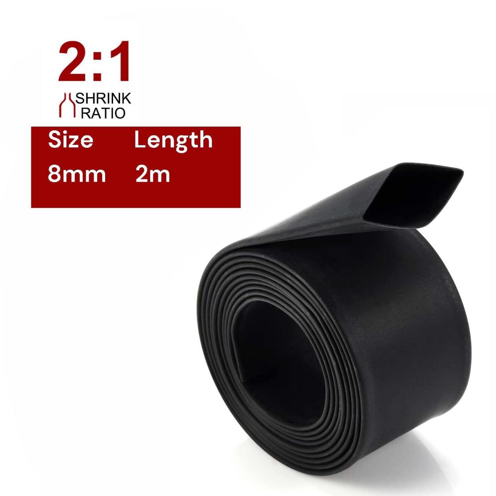 2M Polyolefin Shrink Tube 5/16" (8Mm) 2:1 Ratio Heat Tubing Sleeving Wrap Shrinking