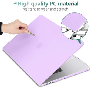 Purple Macbook Pro 13 Inch Case 2016 2023 M1 M2 A2338 A2289 A2251 A2159 Hard Shell Keyboard Cover